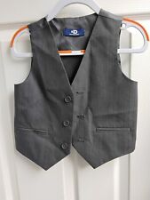 Duck &DOdge Boys Suit Waistcoat Aged 2yrs grey 