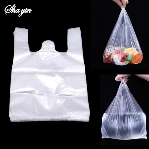 Plastic vest carrier bags blue - carrier,