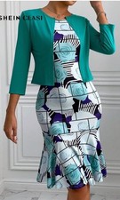 NEW Teal 2pc Dress Set Wedding