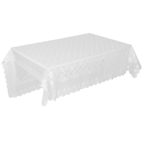 White lace piano cover - white,