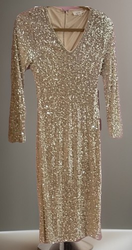 Mable gold sequin beaded - sequin,