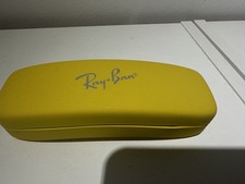 Rayban Glasses Case. Vibrant Yellow With Red Interior. Unused