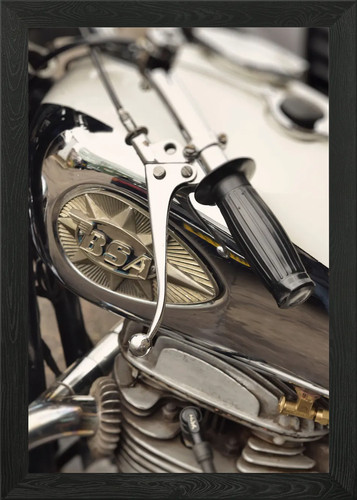 Bsa motorcycle framed - motorcycle,