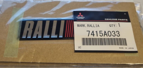Genuine mitsubishi ralliart - genuine,