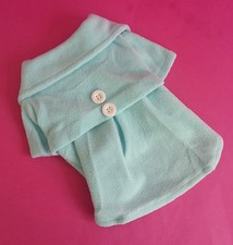 BLUE FLEECE DOG COAT SMALL