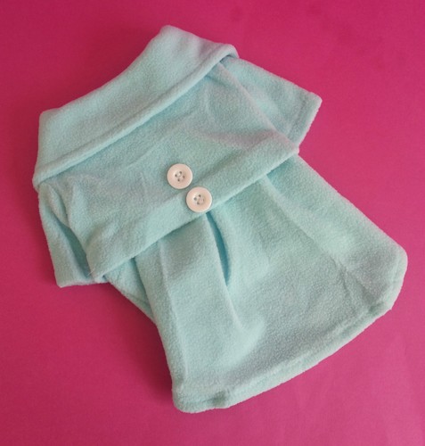Blue fleece dog - fleece, coat