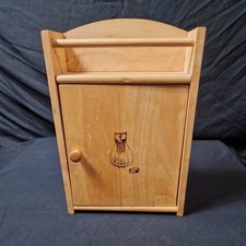 Wooden Cat Theme Key Box Wall