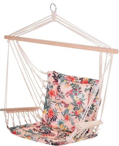 Hanging hammock chair - hanging, floral