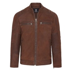 Men’s Brown Biker Leather