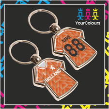 Personalised - Holland - Home - Euro 1988 - Shirt Keyring - Custom - Bespoke