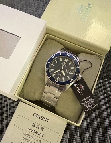Orient kamasu blue - kamasu, dial