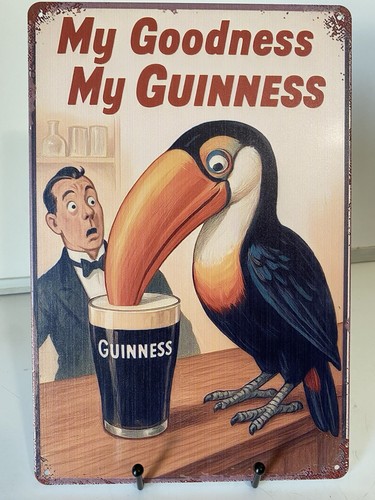 Guinness beer metal sign - guinness,