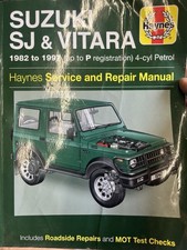 Suzuki SJ & Vitara 1982 - 1997 Haynes Workshop manual, used