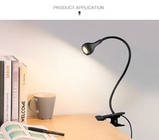 USB Clip On Desk Lamp Flexible