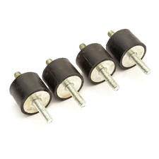 4x Rubber Engine Mounts Long Thread M8 8mm Anti Vibration Small Generator Engine