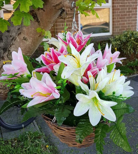 Artificial hanging basket - artificial,