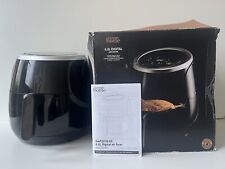 Black 6.2L Air Fryer Digital George Home Boxed Instructions