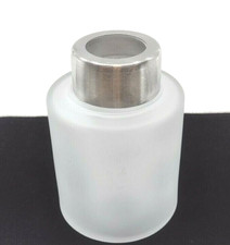Partylite Reed Diffuser Bottle P91228 Frosted Glass And Metal Modern Industrial
