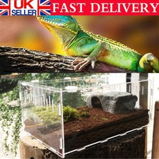 Clear Acrylic Climbing Terrarium Pet Reptile Spider Insect Crawling Breeding Box