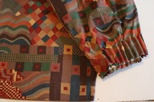 One Vintage 1960's/70's Liberty Bauhaus Cotton Lined Curtains 78"L x 74"W