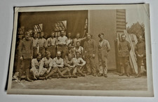 ORIGINAL WW1 REAL PHOTO POSTCARD ROYAL FLYING CORPS GROUND CREW CIRCA 1914
