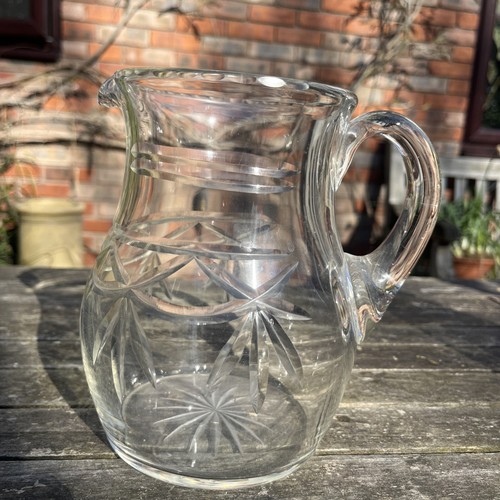 Vintage glass water jug