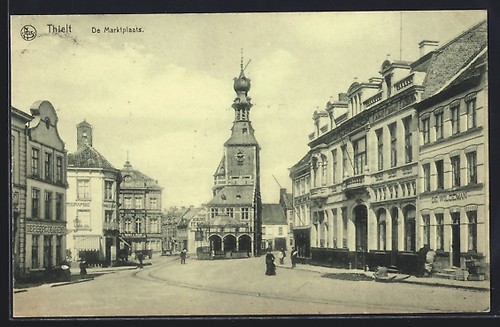 Old postcard thielen - old,