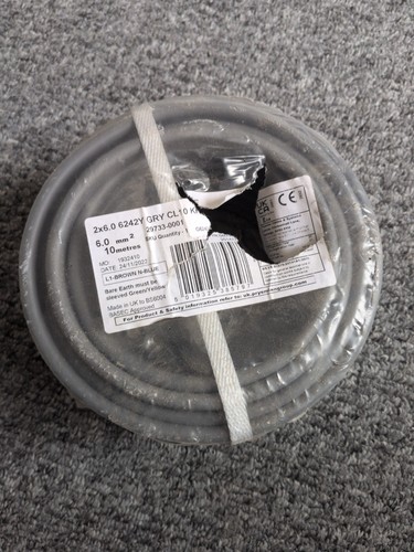 Prysmian 6mm grey twin - twin, and
