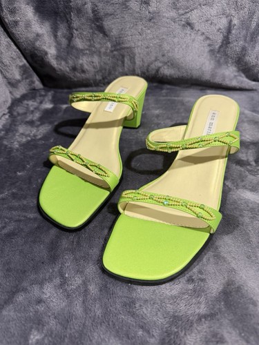 Ann marino lime green heel - lime,