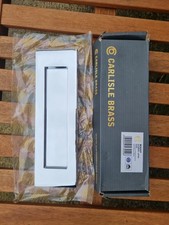 Carlisle Brass Letter Plate Polished Chrome Victorian Style 257 x 80mm Pack of 1