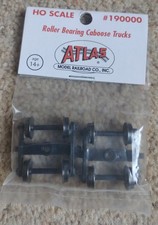 Atlas HO Scale #190000 Roller Bearing Caboose Trucks Pack Of Two