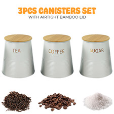 3Pcs Tea Coffee Sugar Storage