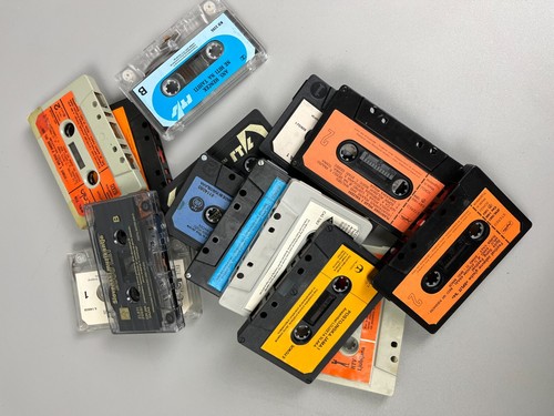 Vintage used audio cassette - vintage,