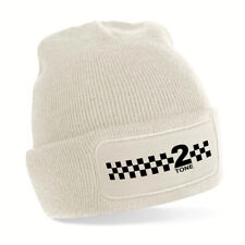 2 Tone Beanie Hat / Wooly Hat Two Tone Ska Punk Rock Rocksteady The Specials