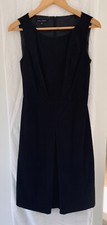 IMMACULATE ? Laura Ashley Black Midi A-Line Corduroy Dress - UK 8