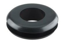 Black PVC Grommet for an Airlock in Homebrew Drilled Fermentation Bucket Lids