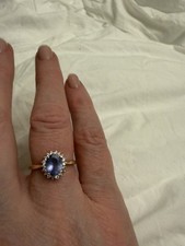 10k gold Tanzanite & diamond