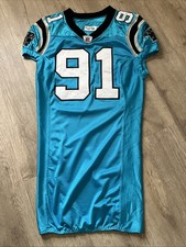 2009-2010 Carolina Panthers Everette Brown Game Issued Blue Jersey