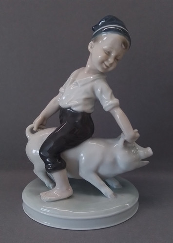 Heubach porcelain figurine boy - porcelain,