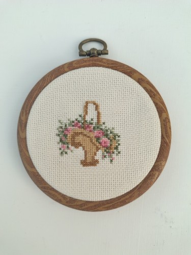 Finished cross stitch - cross,