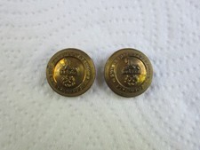 2x British Army:"EAST LANCASHIRE REGIMENT BRASS BUTTONS" (Small, 18mm, WW1-WW2)