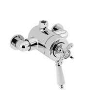Bristan 1901 Exposed Concentric Bottom Outlet Shower Valve Only - Chrome