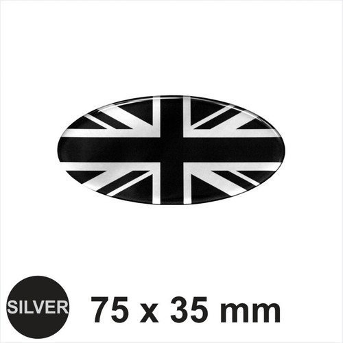 Oval union jack - flag, 75x35mm