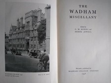 Wadham Miscellany  Oxford College University 1948 Limited Edition VGC