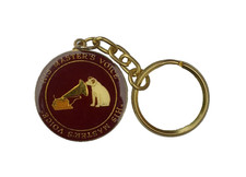 UK HMV HIS MASTERS VOICE NIPPER DOG GRAMOPHONE PHONOGRAPH KEYCHAIN RCA VICTOR