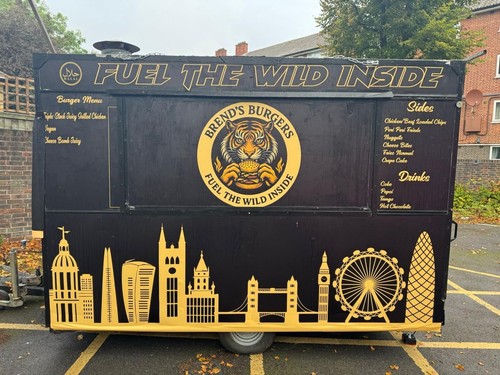 Burger trailer fully - trailer, :