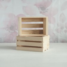 2 Pack Mini Rustic Wooden