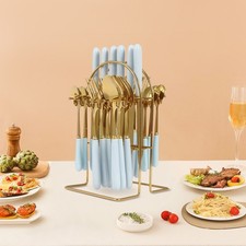 24-piece Modern Gold+blue 410