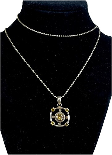 Sterling silver citrine open - sterling,