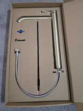 Crosswater 3ONE6 Tall Basin Mixer Tap Brushed Brass Effect PVD TS112DNSF